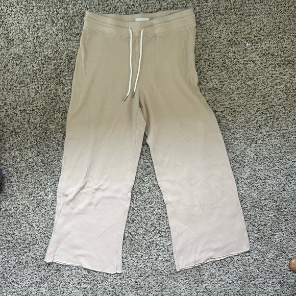 MATE the Label Pants - MATE the Label Waffle Wide Leg Cropped Pant - S
